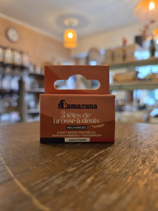 RECHARGE BOITE 3 TETES BROSSE A DENTS MEDIUM LAMAZUNA 