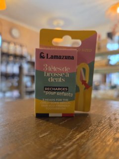 RECHARGE BOITE 3 TETES BROSSE A DENTS ENFANTS LAMAZUNA 