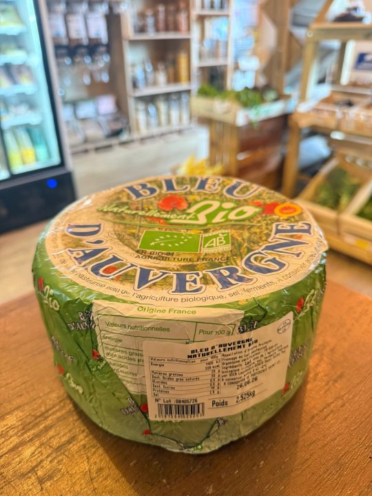 BLEU D'AUVERGNE NATURELLEMENT BIO